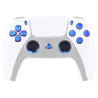 This Is Not a But an eXtremeRate PS5 Controller Compatible Chameleon Gloss Multicolor Illuminated Share and Home Face DTF V3 LED Kit In Chameleon