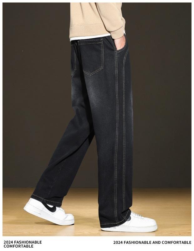Wholesale Jeans Men's Spring and Autumn Straight Pants American Trendy Brand Loose Wide Leg Casual Pants
