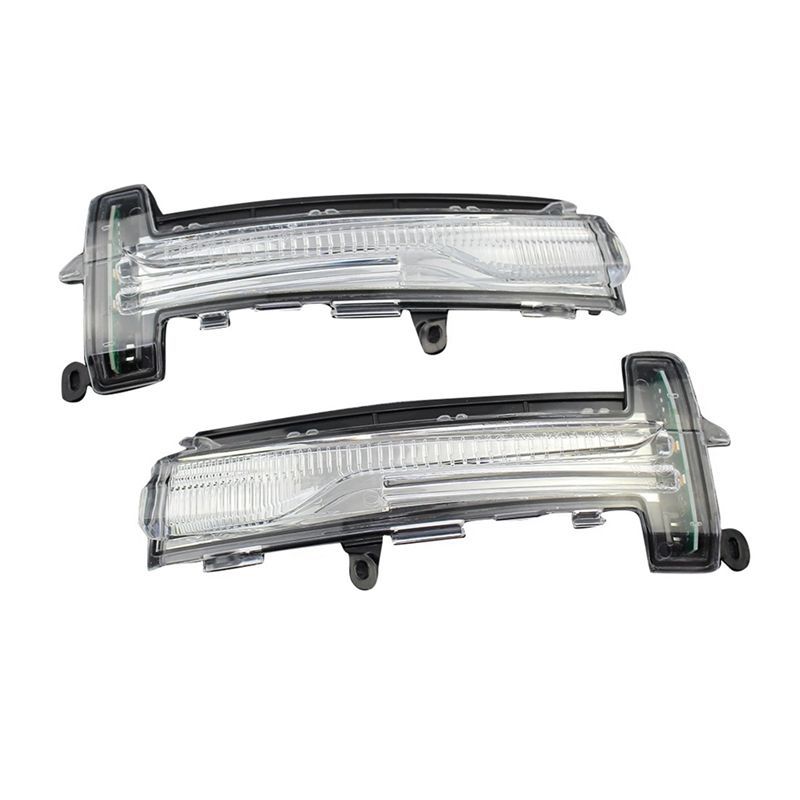 Powerful 1Pair Side Mirror Indicator Turn Signal Light Mirror Side Light Car Replacement Parts For Volvo XC60 2013-2017 31371878 BlackTransparent