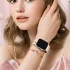 Dla Apple Watch Series 10/9/8/7/Ultra 2/SE 2 Silikonowy Pasek z Rzeźbioną Klamrą Motylkową