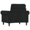Vidaxl Armchair, Black, 60 Cm, Upholstered In Faux Leather