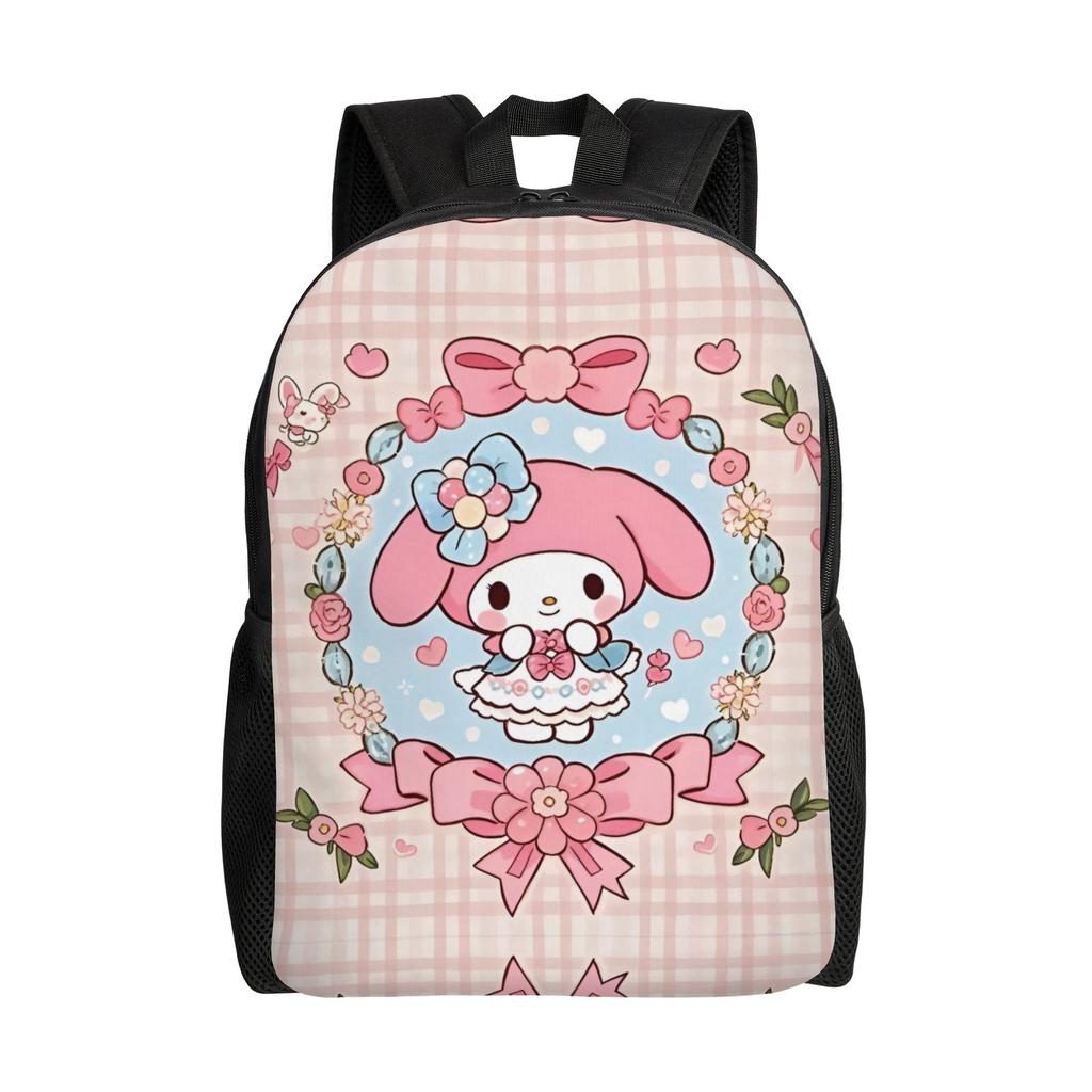 M-Melodies Backpack for Men Women School College Student Bookbag Fits 15 Inch Laptop Cute Rabbit Bags