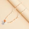 Beautiful Bohemian Starfish Pendant Necklace Colorful Bead Choker Adjustable Neck Chain Jewelry for Women and Girls