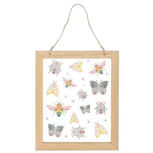 Something Different Glass Floral Bug Hanging Decoration