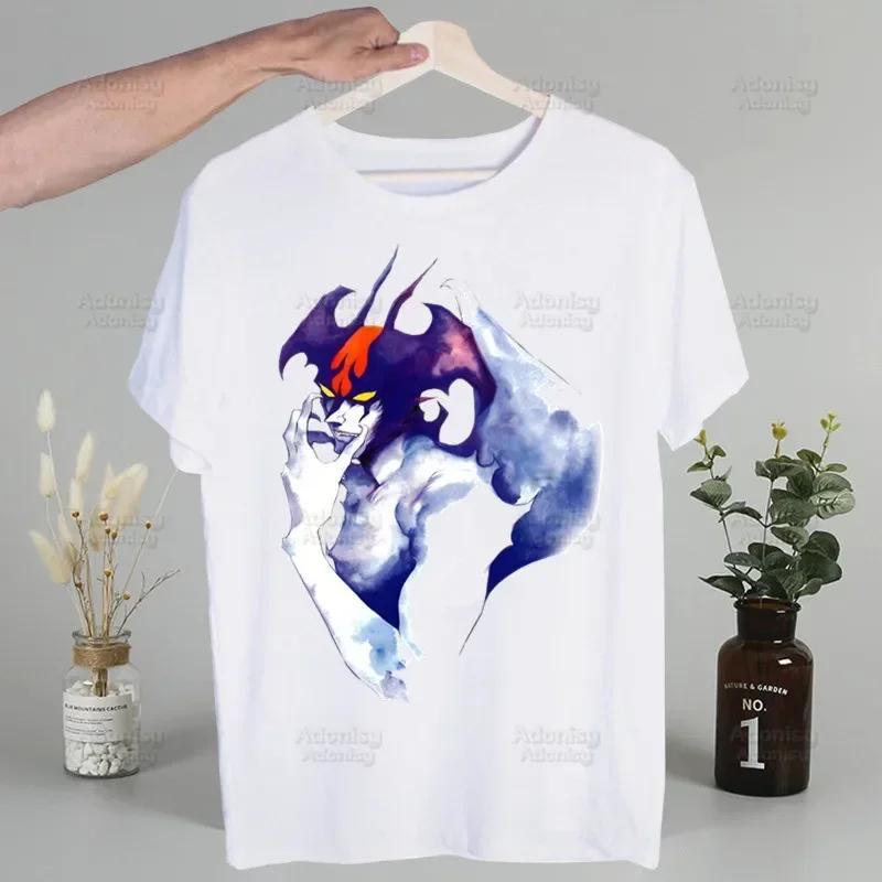 

Devilman Debiruman Anime Devil Man T Shirt Men Retro Washed Tops Tees Harajuku Tshirt Streetwear Hip Hop Male T-shirts 4XL