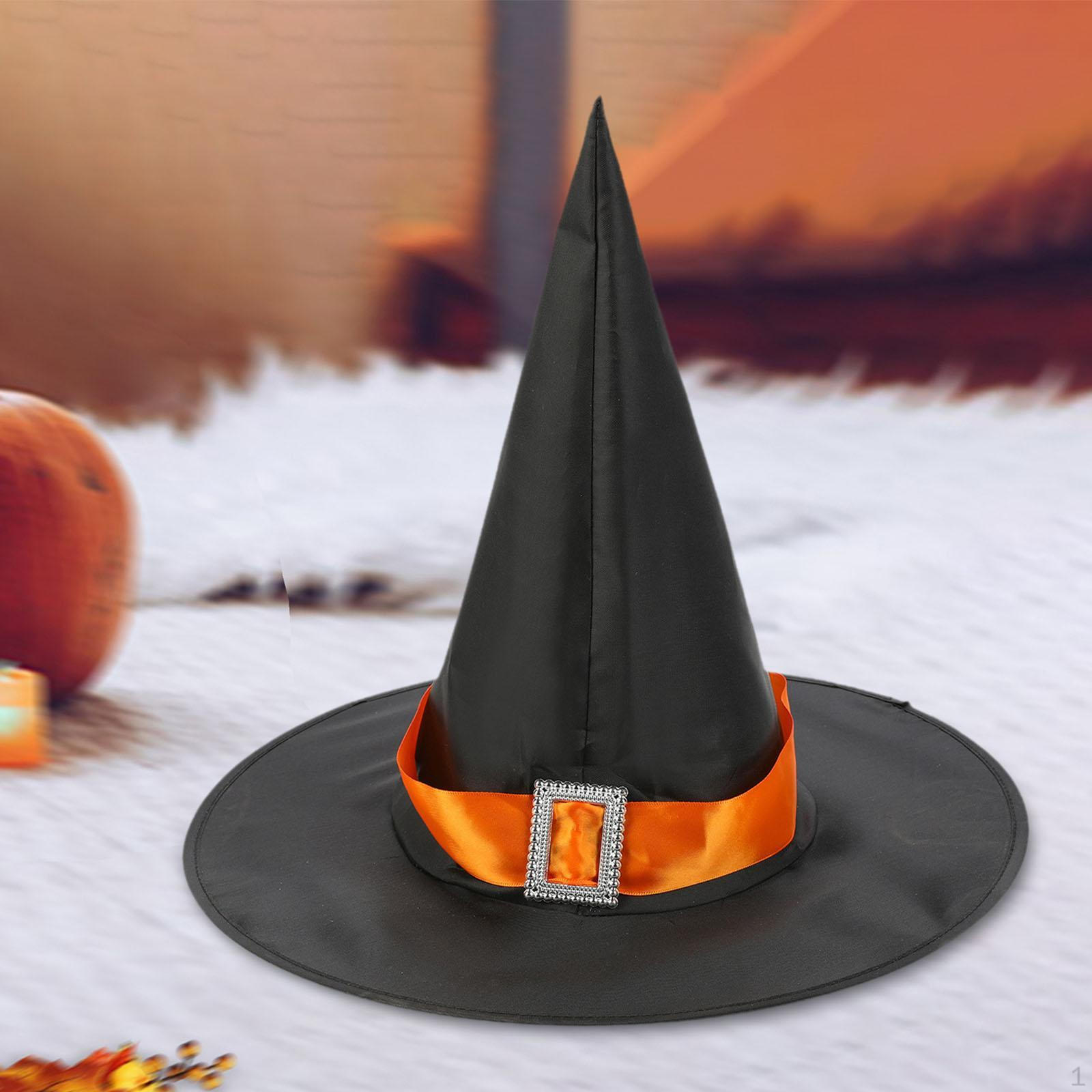 

Хэллоуин Ведьма Шляпа Головной убор Современные Аксессуары для костюма для Вечеринки Маскарада Orange ribbon