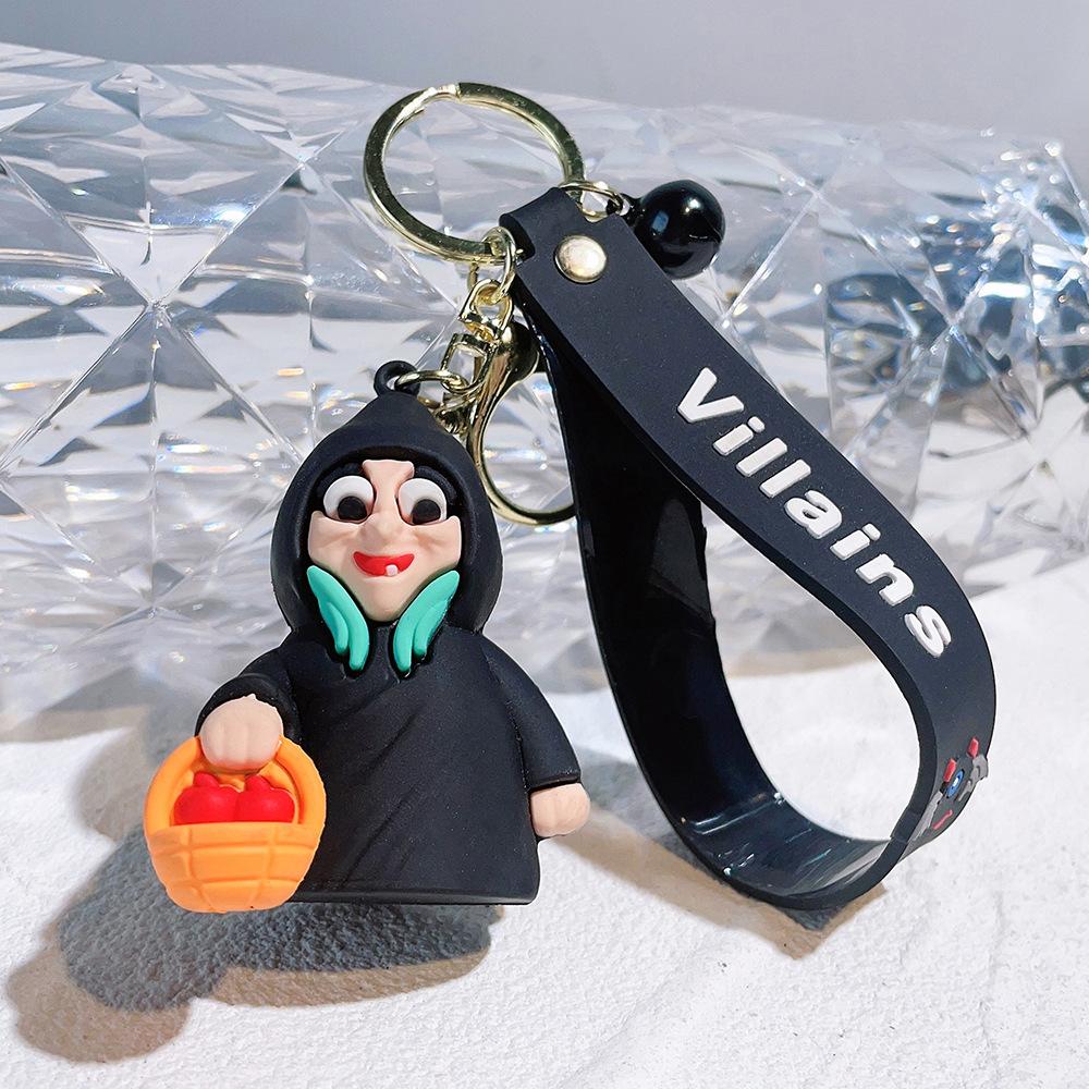 

Cartoon Villain Evil Witch Keychain Ursula Cruella Maleficent Anime Car Keychain Pouch Hanging Xmas Present great for daily use