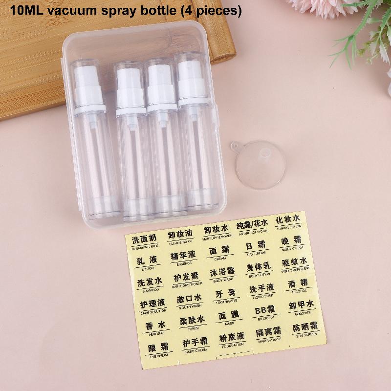 5/10/15ml Airless-Pumpflaschen-Set Tragbar Klar Leer Nachfüllbar Vakuumpumpe Reise Leere Kosmetikbehälter Probenverpackung