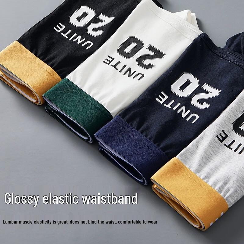 LangSha Men's Cotton Antibacterial Boxer Briefs