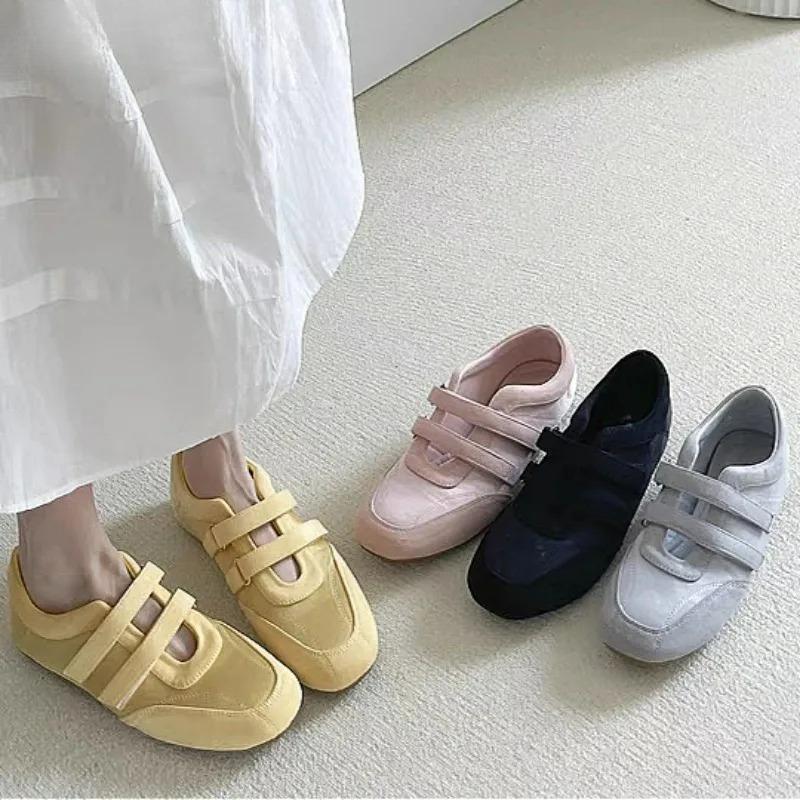 Damen Gelb Mary Janes Sommerschuhe Freizeitsneaker Schuhe Neue Elegante Loafer Kleiderschuhe Damenschuhe Ballettschuhe Zapatos De Mujer