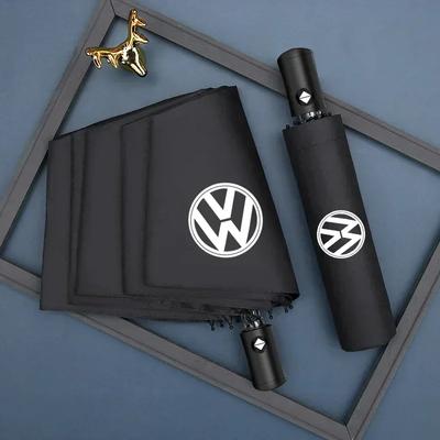 B5 Cars 2025 Beliebter faltbarer Regenschirm mit Volkswagen-Logo und UV-Schutz für VW Scirocco, Polo T5, Passat B6, Golf 4, Tiguan