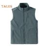 Pánská vesta Polar Fleece Regular Fit Vesta se stojáčkem bez rukávů Kabát s kapsami na zip Tepelně izolační vesta