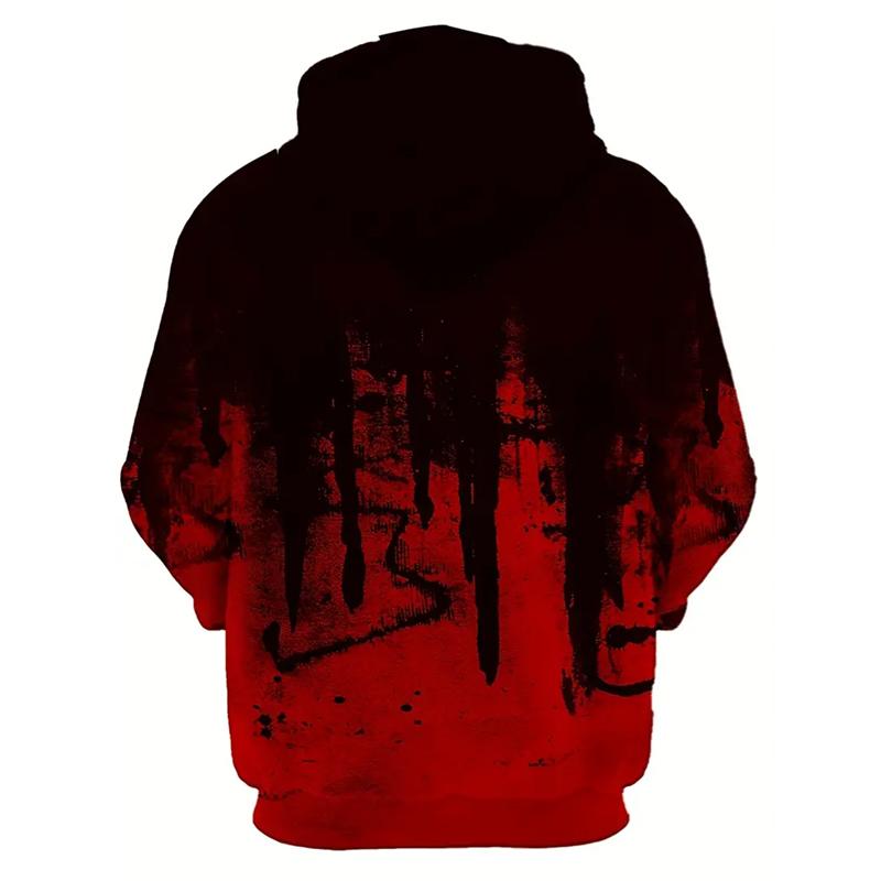 Pánské oblečení Neformální mikina s dlouhým rukávem 3D digitální potisk Pánská mikina s kapucí Outdoor Sportovní mikiny s kapucí