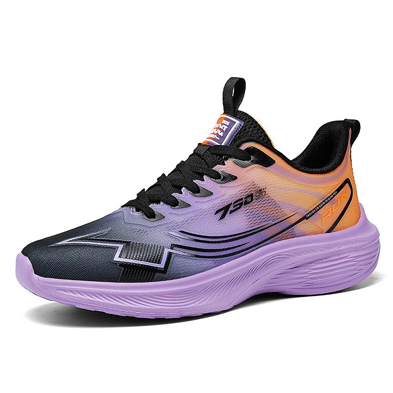 Running shoes men's summer 2025 new breathable mesh sneakers women's couple sneakers shock-absorbing lightweight running shoes