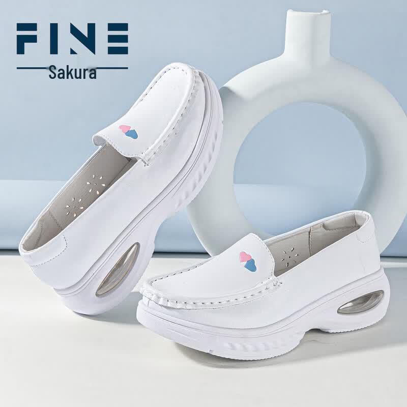 Fiying Women s Genuine Leather Air Cushion Nurse Shoes 38