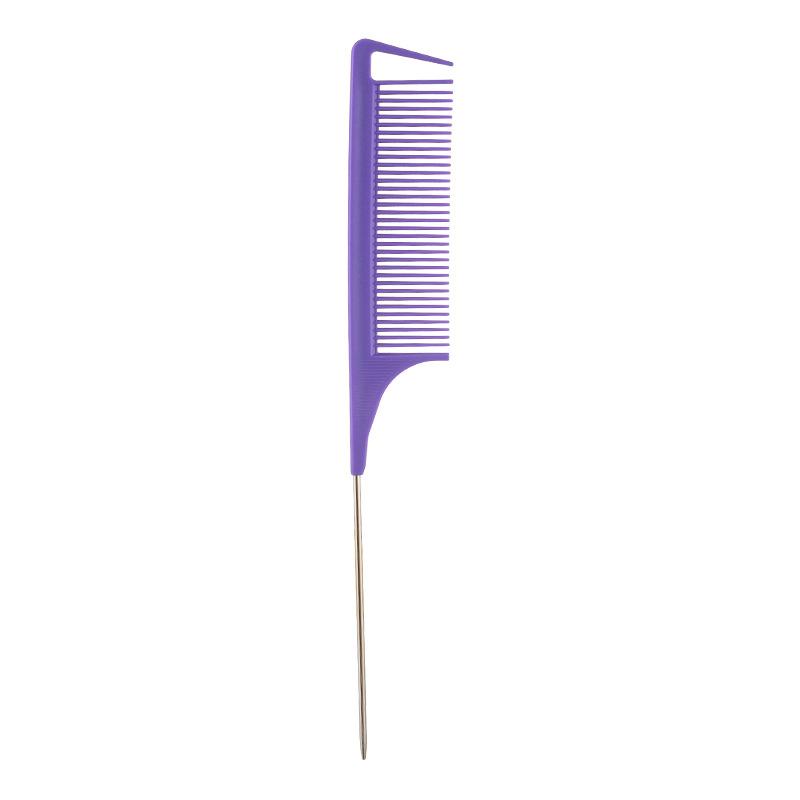 1Pc Professional Pointed Tail Hair Comb Anti-Static Hair Dye Brush Barber Steel Needle Comb Salon Hairdresser Barber Accessories