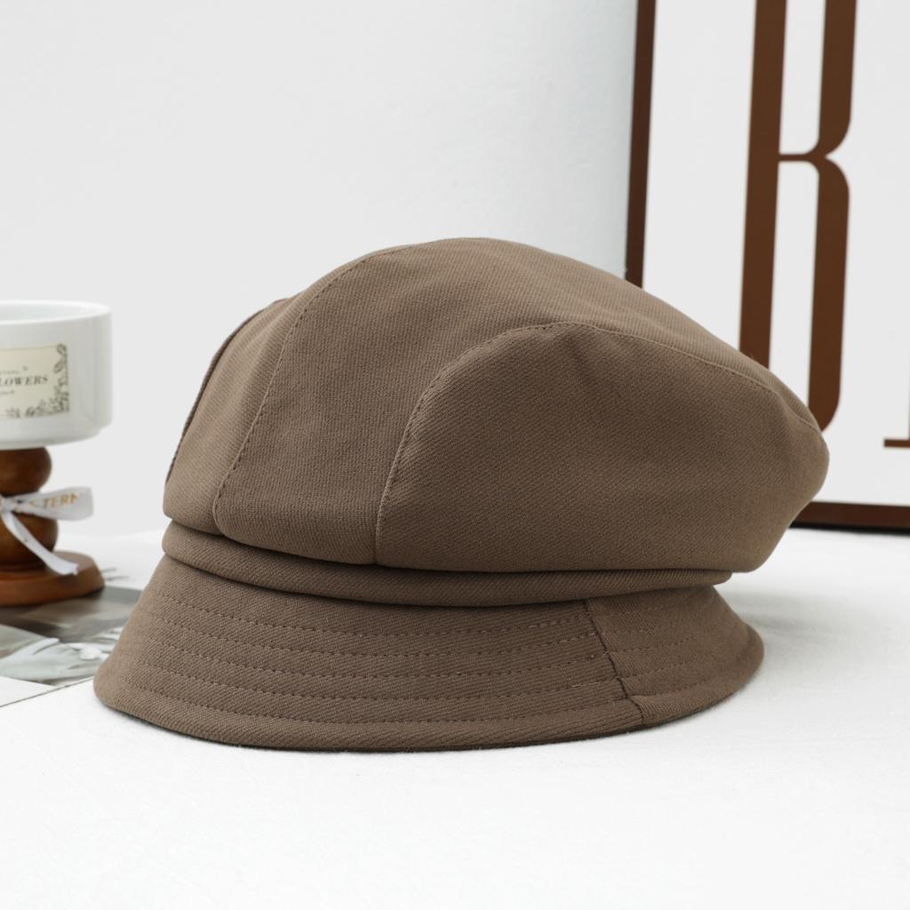 Big Head Circumference Hat Bucket Hat Big Brim Women's Plain Face Pile Hat Autumn and Winter Small Face Cold Hat Bag Head Hat