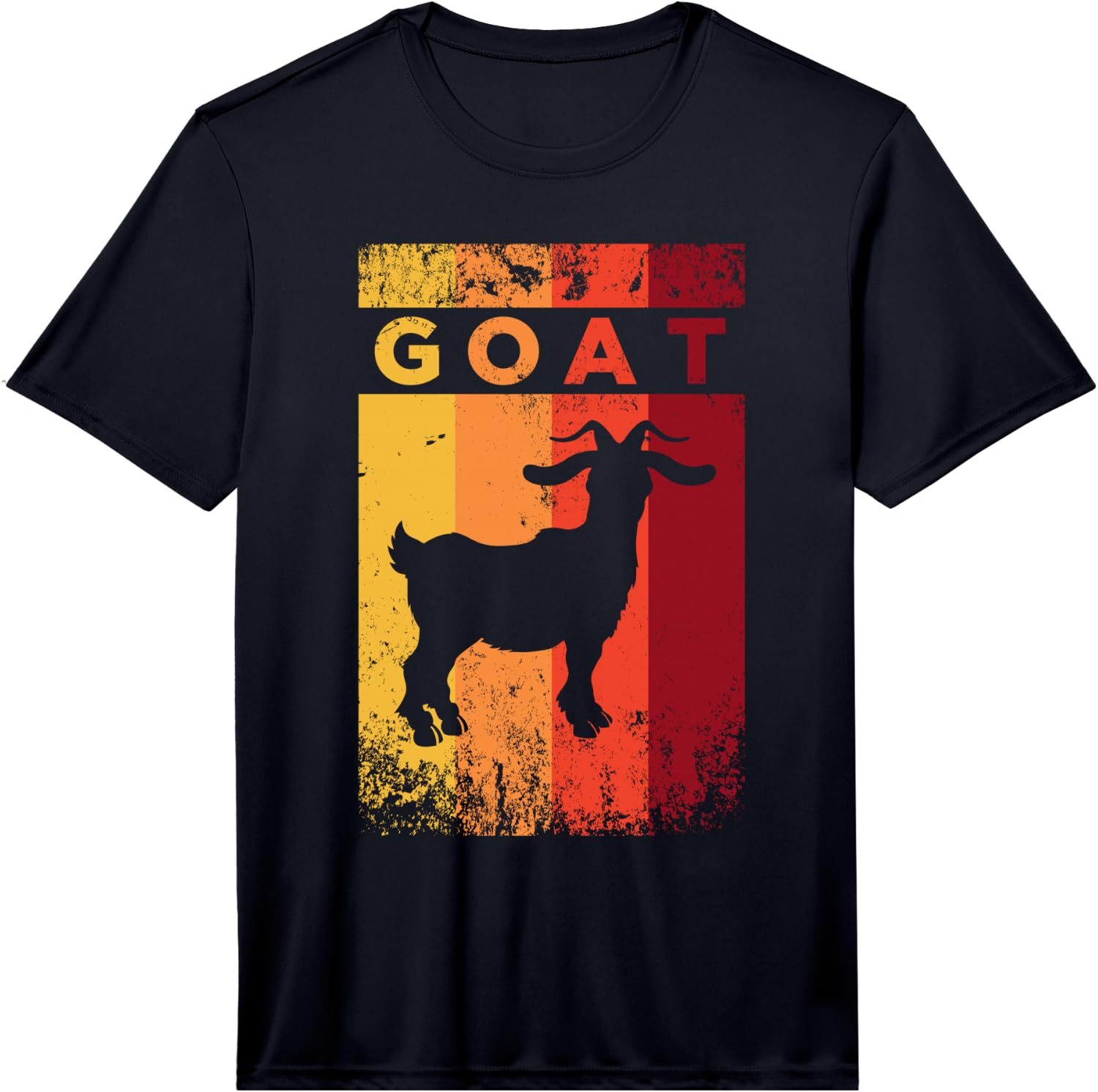 Vintage Style Goat Silhouette Funny Goat Lover Gift Performance  Unisex T-Shirt XXXL