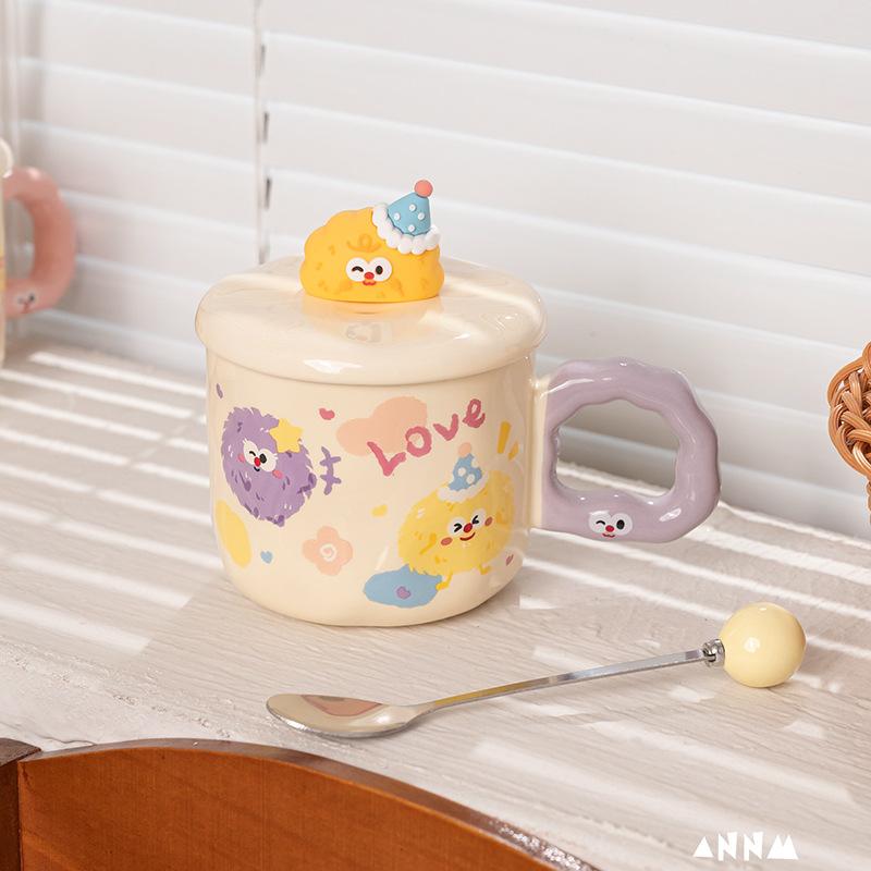 Creative Cartoon Water Cups Cute and Good Looking Children's Day Mugs Ceramic Cups Birthday Gifts Household Drinking Cups