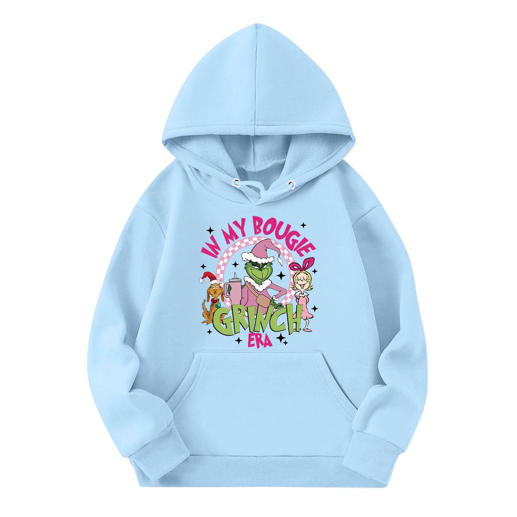 Jul Barnesweatshirt Langermet Lett Casual Hettegenser Løs Komfortabel Barnesweatshirt