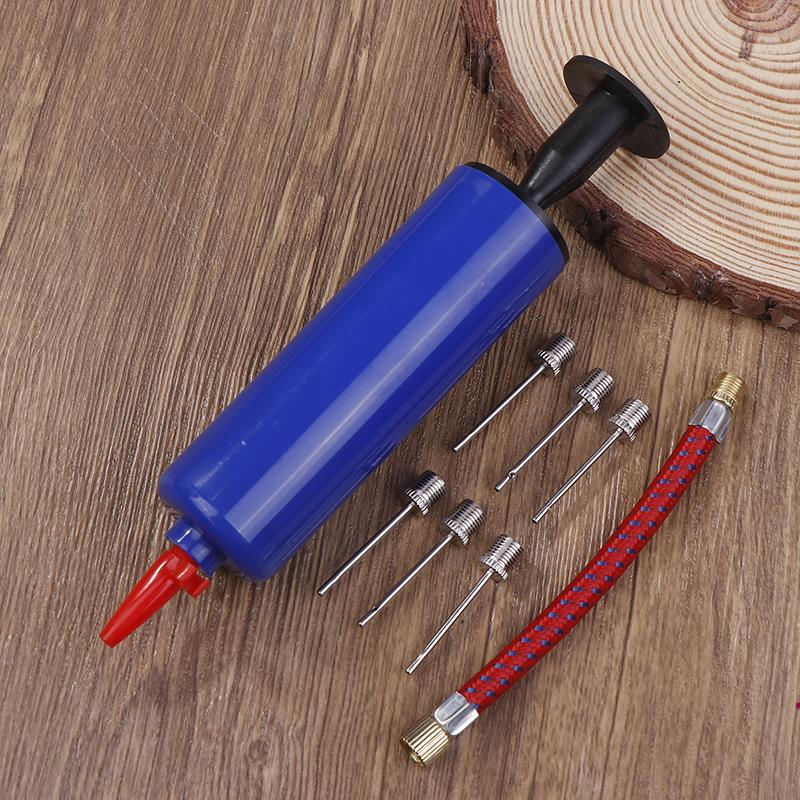 10Pcs Ball Pump Set Hand Pump 6Inch Inflator Portable Ball Volleyball Football Basketball Inflating Pump Tools With Air Hose