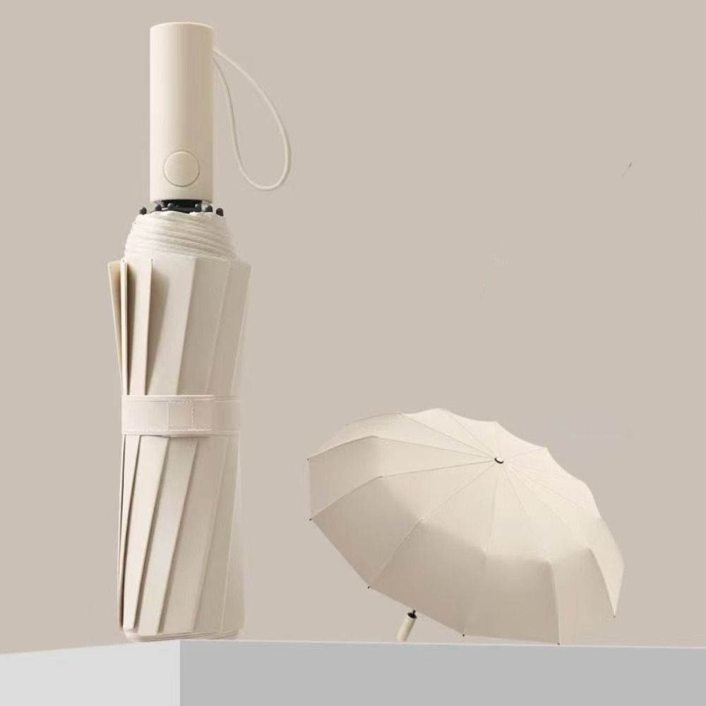 Reinforce Structure Automatic Folding Umbrella Super Large Sun Rain Umbrella  Walking
