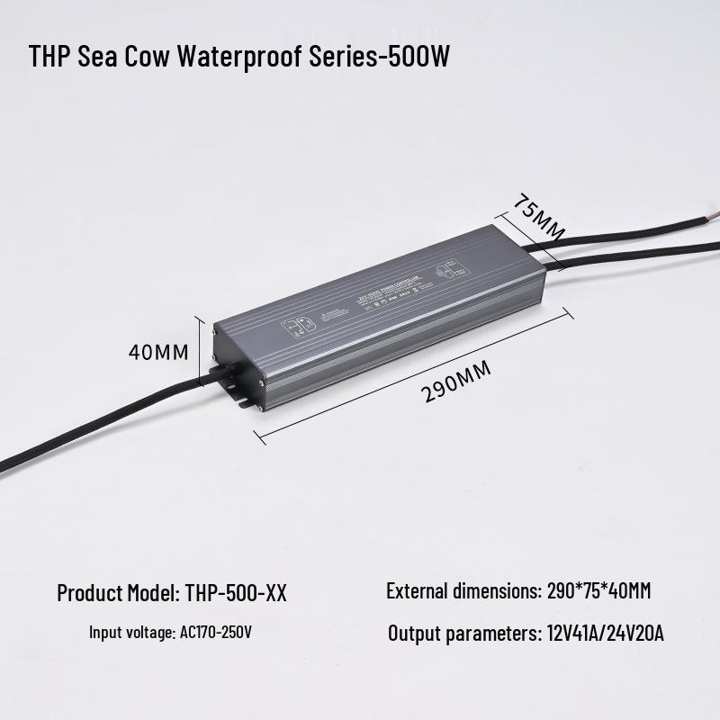 Şerit LEDler ve Işıklı Kutular için Su Geçirmez LED Sürücü Güç Kaynağı