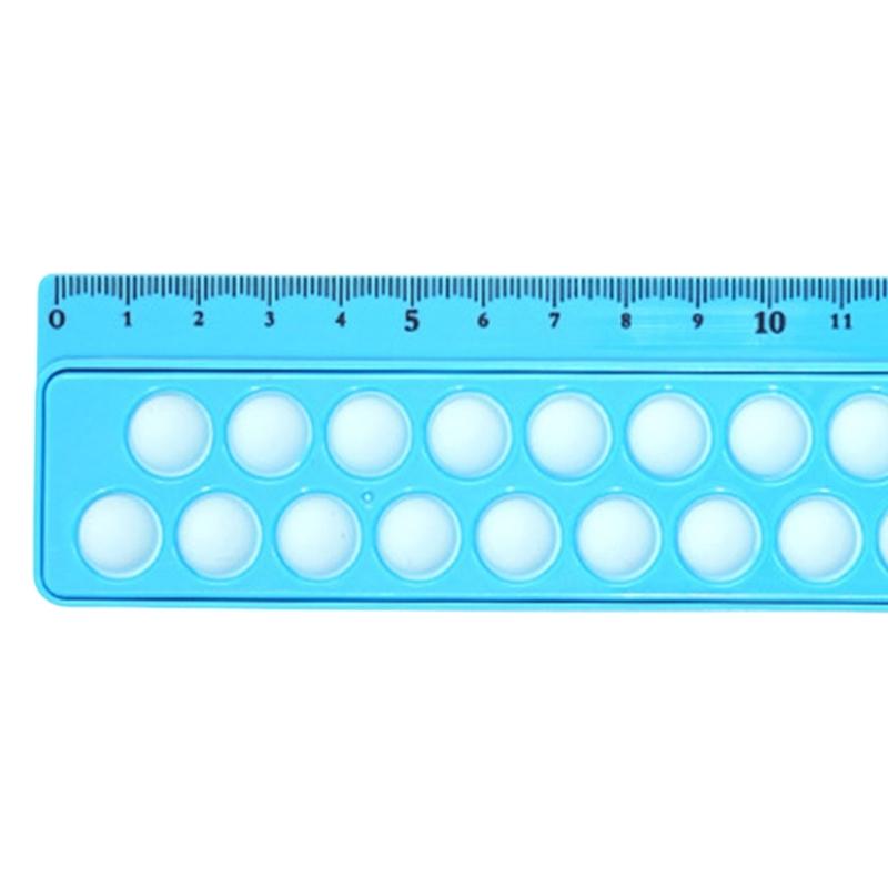 2Pieces Multifunction Ruler Novelty Drawing Ruler Measuring Tool Decompression Toy Ruler for Students Office Workers