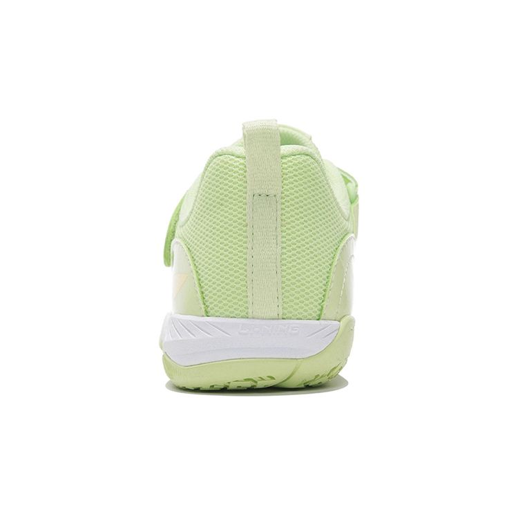 LiNing Lightweight Shock Absorbing Non-Slip Wear-Resistant Breathable Childrens Training Shoes Kids Sneakers Light-Pink Green APTS006-1