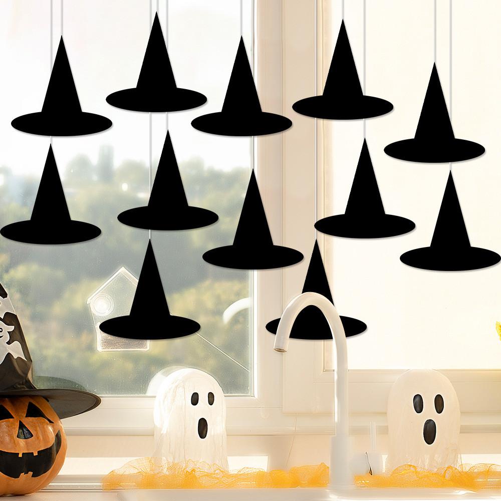 Party Creative Halloween Witch Hat Paper Pendant Party Scene Prop Decoration