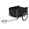 VidaXL Remorque de bicyclette Noir et jaune 65 kg