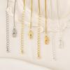 Yaoquan 18K Gold-Plated Square Pearl Chain Necklace: Non-Fading, Color-Preserving, Fashionable Clavicle Accessory.