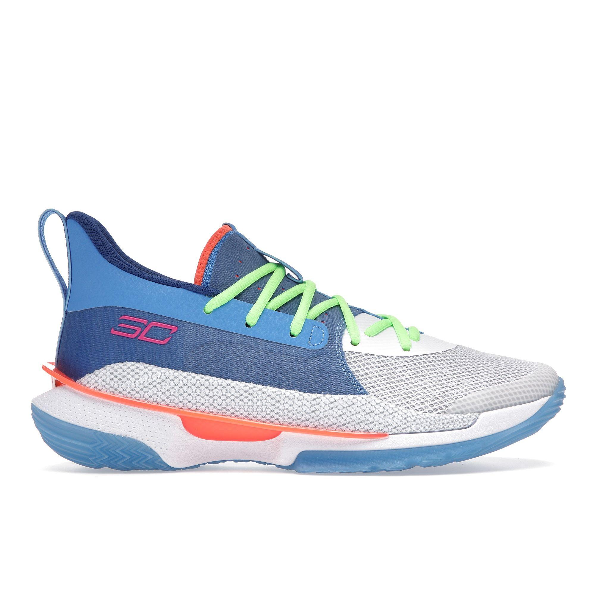

Мужские кроссовки Under Armour Curry 7 Super Soaker Blue Water White 3021258-404