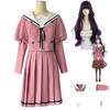 Anime The Fragrant Flower Blooms With Dignity Waguri Kaoruko Cosplay Costume School Uniform Wig Woman Sexy Kawaii Leisure Suit