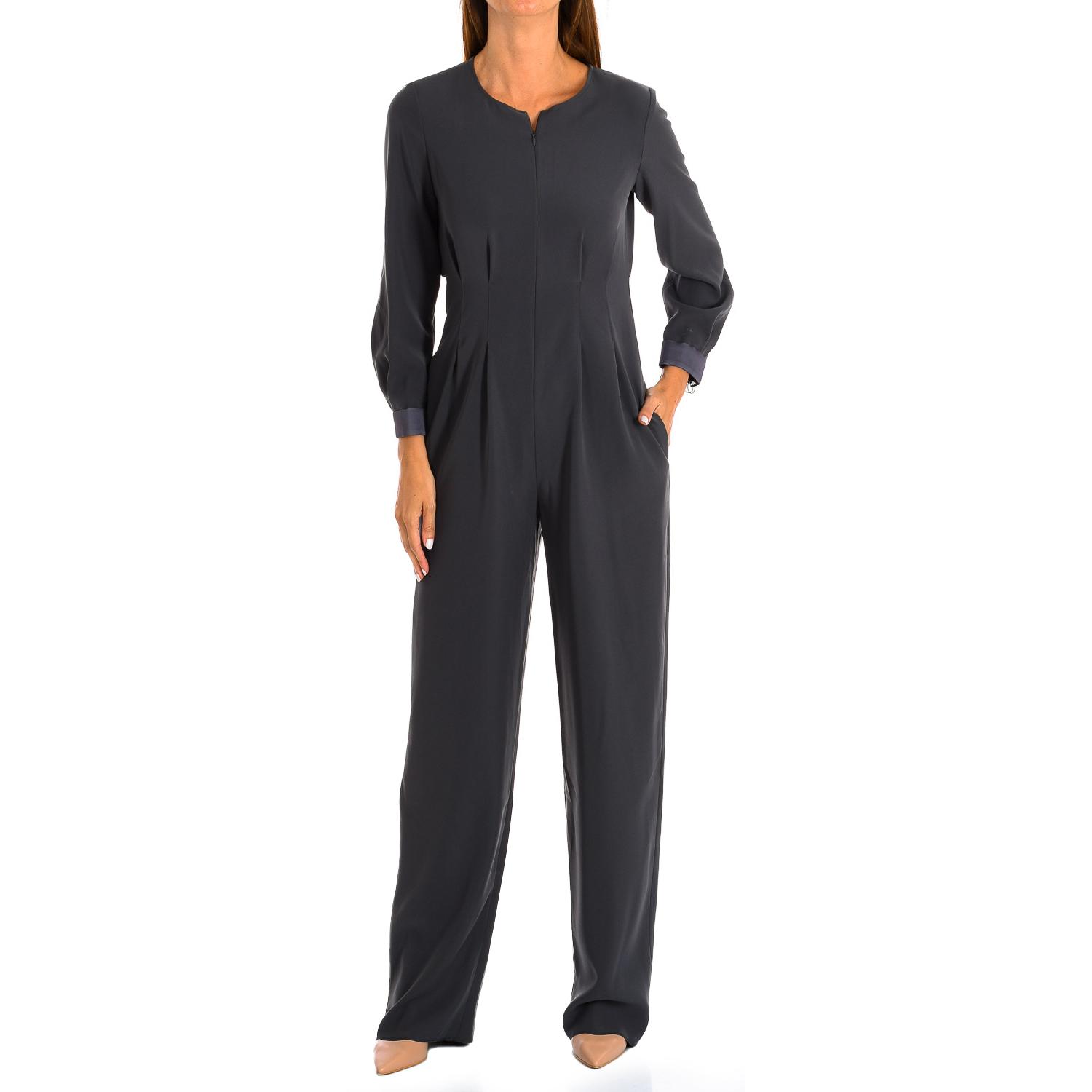 

Женский комбинезон с длинными рукавами, классическим воротником и приталенным кроем 1ND01T1M015