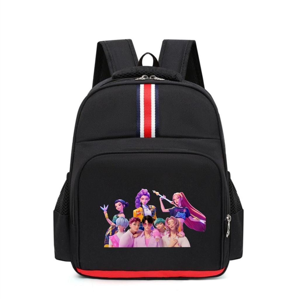 Kpop Demonunter Kids Backpack College Wind Large Capacity Student School Bag