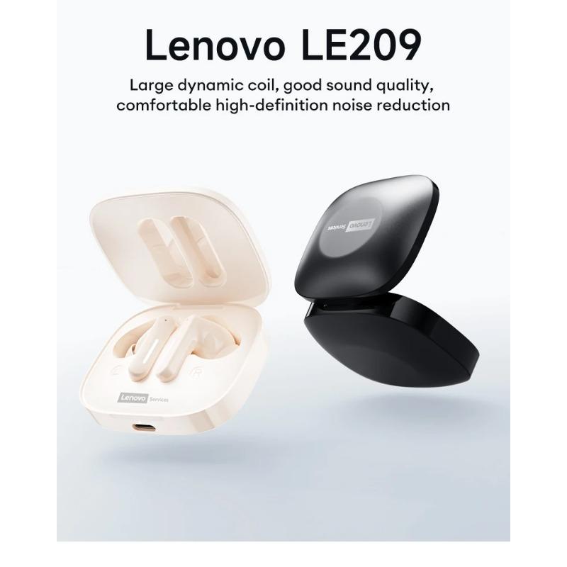 Auricular Bluetooth Inalámbrico Lenovo LE209, Cancelación de Ruido ANC, Música HiFi, Auriculares Bluetooth, 30H Duración de la Batería, Auriculares para Juegos