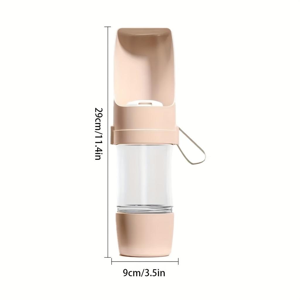 Portable Leak-Proof Dog Water Bottle, Durable Plastic Pet Hydration Dispenser with Ergonomic Handle & Spill-Resistant Design for Outdoor Walks, Hiking