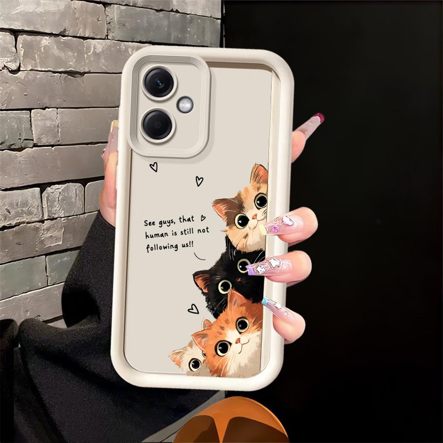 Cute Cartoon Kitten Phone Cover Case for Xiaomi Redmi Note 14 Pro Plus 12C 11s A1 A2 A3 A4 12s 10 14C 13C 12 11 Note 13