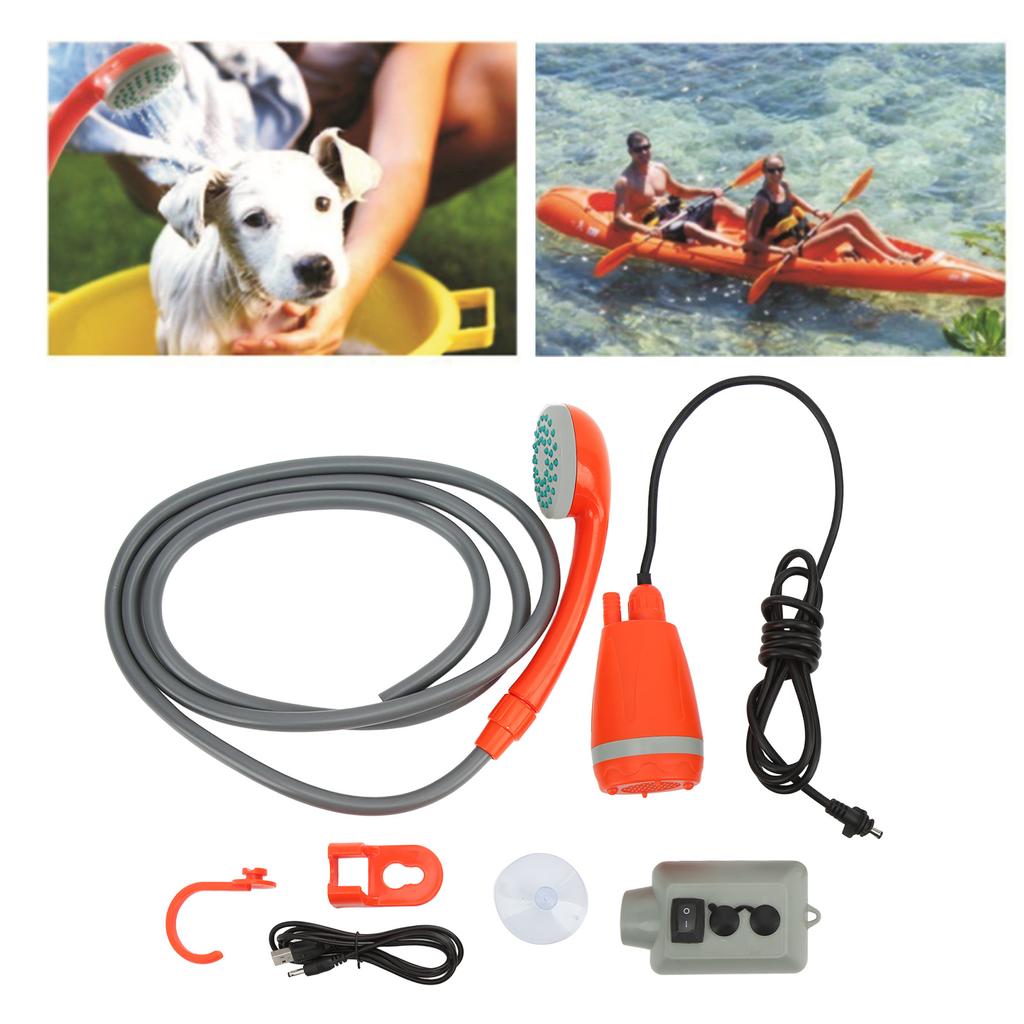 Douche de Camping Rechargeable par USB Douche Extérieure Portable Universelle pour Camping-car Yacht Voiture