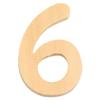 Wooden Number 6 Cm Number 6
