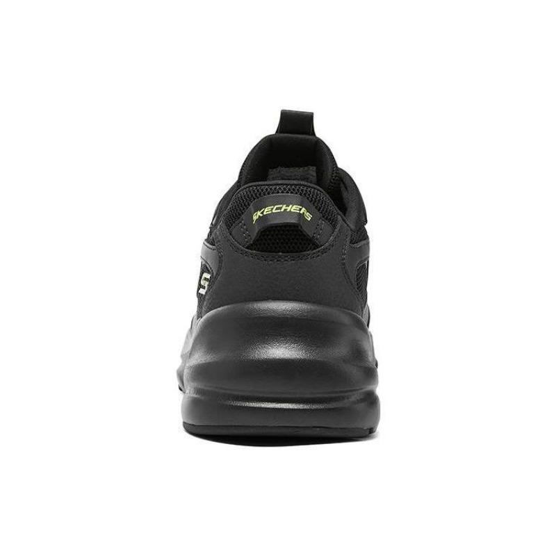 Skechers D'LITES Men Mesh Cushioned Low Top Chunky Sneakers Black 118323-BBK