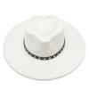New ethnic style big edge jazz top hat men's and women's brims suede peach heart hat