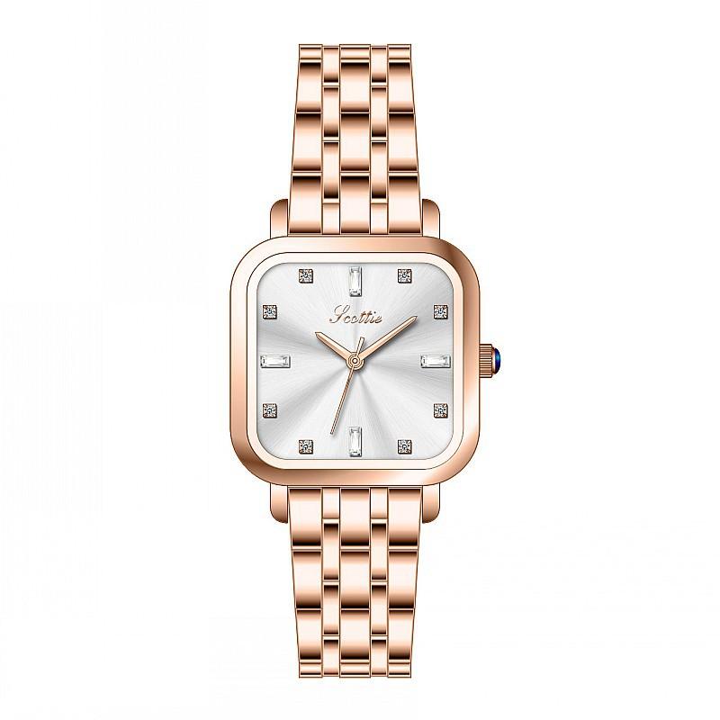 Fashion Women S Watch Square Diamond Dial Temperament Stainless Steel Strap Personalized Watch Women S Watch