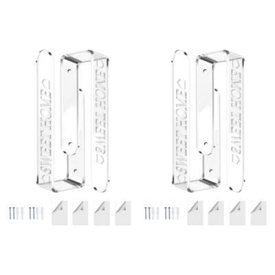 Set Of 2 Clear Acrylic Curtain Holders Wall Mountable Hooks Window Drapery Tiebacks Holdbacks For Curtain Organization