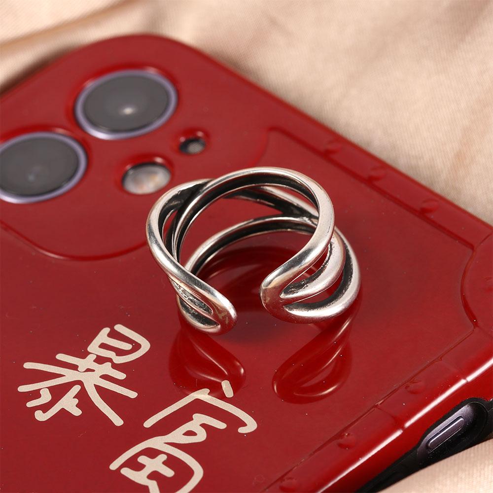 925 Sterling Silver Girls Women Finger Ring Adjustable Open Rings Party Accessories Fashion Jewelry