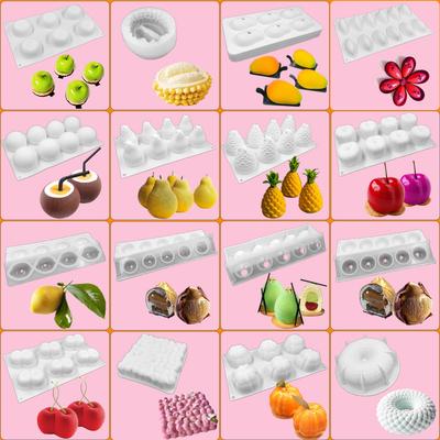 Fruit - Shaped Silicone Cake Molds for DIY French - Style Mousse and Chiffon Desserts