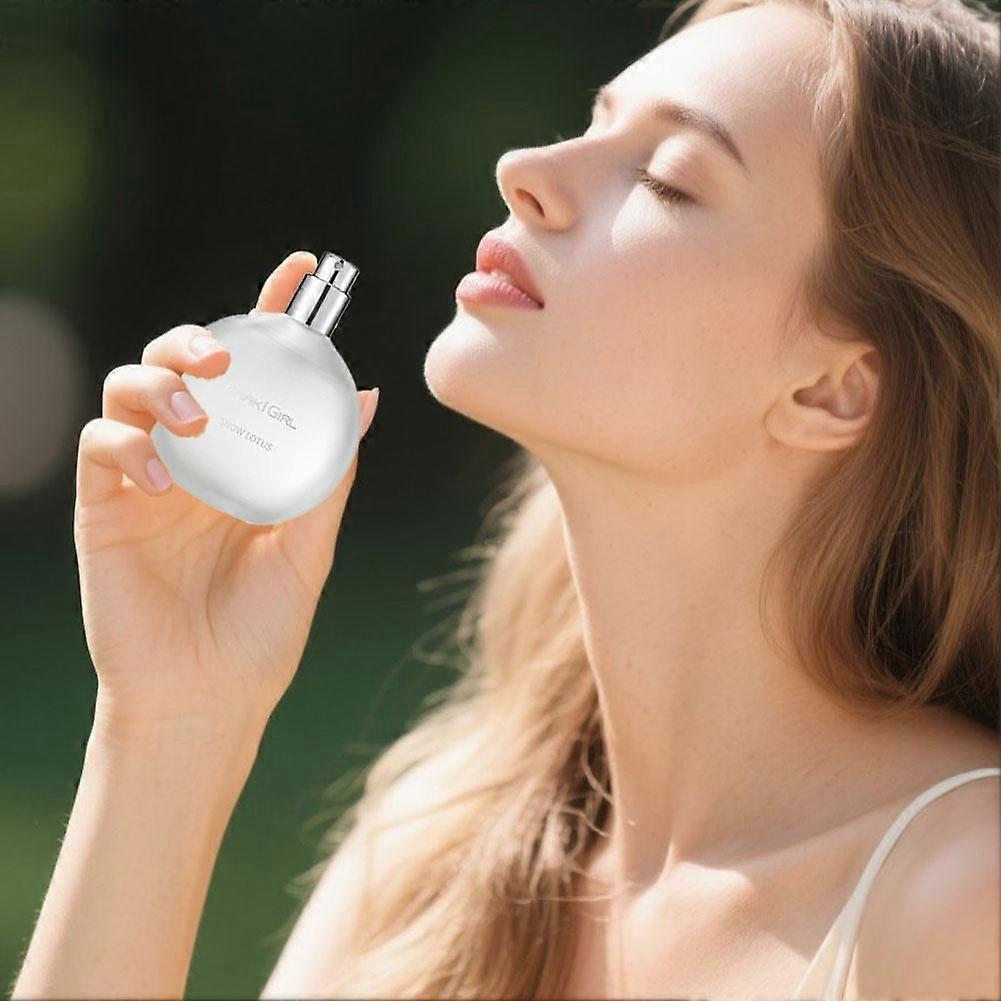 Śnieżny Lotos Woda Perfumowana 50ml Orientalno-Kwiatowy dla Kobiet Pompon Prezent