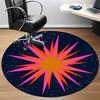 1pc Cosmic Burst Chair Carpet for Office, Round Non Slip Durable Large Size Office Carpet, Suitable for Office