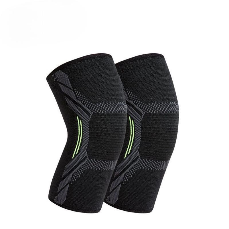 

Summer Knitted Nylon Sports Knee Pads for Men and Women Cycling Protective Gear Running Skipping Rope Fitness Thin Warm and Breathable Leggings XL